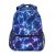 Kcldeci Starry Blue Lighting Kids School Backpack