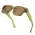 FEISEDY Retro Square Sunglasses