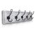HBCY Rustic Whitewash 24″ Coat Rack – 5 Pine Wood Hooks