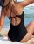 Ekouaer Women’s V Neck Tummy Control One Piece Swimsuit