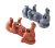 dgudgu Dog Ring Holder Set
