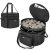 Samdew 19″ Double-Layer Fire Pit Carry Bag for RV/Camping