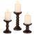 Romadedi Wood Candle Holders Set