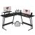 Homall 51″ L-Shaped Gaming Desk – Monitor Riser, Black