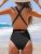 CUPSHE Women’s Sexy Deep V Neck One Piece Swimsuit