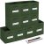 Artsdi 10-Pack 13″ Collapsible Fabric Storage Cubes, Green