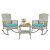 3-Piece Outdoor Rocking Chairs Set – Wicker Patio Furniture