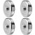 3lb Weight Plates for 20lb Steel Dumbbells – 4 Pack
