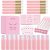 Lash Shampoo Bottles & Brushes Set – 52 Pcs Pink Kit