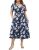 IN’VOLAND Women’s Plus Size A-Line Midi Dress with Pockets