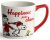 Peanuts Happiness & Cheer Ceramic Mug – 14oz Red