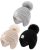 Kids Winter Beanie Hats 3-Pack – Earflaps & Pom Pom