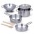 Melissa & Doug Stainless Steel Play Pots & Pans Set