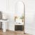 OLIXIS 59″x16″ Gold Arched Full Length Mirror