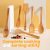 Riveira 6-Piece Bamboo Cooking Spoons: Premium Kitchen Essentials