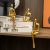 Prettidecor Gold Thinker Statue Accents: Modern Home Decor