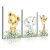 Baby Safari Nursery Wall Decor – Set of 3 Canvas Prints