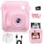 Instant Print Kids Camera – 48MP Dual-Lens, Pink (4-12 Yrs)