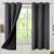 BGment Dark Grey Blackout Curtains – Total Room Darkening