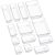 SMARTAKE 13-Piece Clear Drawer Organizers with Non-Slip Pads