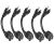 KUNLUN 5-Pack 8-Inch 3-Prong Outlet Saver Cords