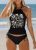Cow Skull & Leopard Print Tankini Set