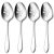 E-far Slotted Serving Spoons – 4-Piece Stainless Steel Set