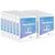SUNEE 1-Inch 3-Ring Binders, 12-Pack Bulk, White, Clear View