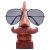 ITOS365 Wooden Nose Shaped Eyeglass Holder Stand