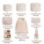 BAGAIL 8-Piece Packing Cubes Set: Cream Luggage Organizers