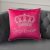 Juicy Couture Gothic Rhinestone Pink Throw Pillow 20×20