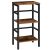 HOOBRO 3-Tier Narrow Bookshelf – Rustic Brown Storage