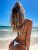 TASHEHE Women’s Triangle Thong Bikini Set