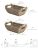 Handwoven Seagrass Rattan Storage Baskets with Handles, 2-Pack