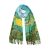 RonFoxi Warm Winter Pashmina Shawl: Formal Green Wool Feel Scarf