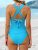 CUPSHE V Neck Ruched Tankini Swimsuit