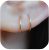 14K Gold Filled Tiny 7mm Hoop Earrings for Piercings