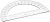 Sparco SPR01490 Clear Plastic Protractor, 6-Inch