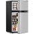 Antarctic Star 3.2 Cu.Ft Mini Fridge with Freezer – Silver