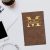 Custom Engraved Thoughts Journal Notebook – Rawhide with Gold