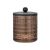 Indecor Home Glass Jar with Metal Lid for Bathroom Storage
