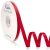 Ribli Red Double Faced Satin Ribbon – 3/8″ x 50 Yards