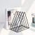 QPEY Triangle File Holder, Metal Vinyl Record Stand