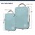 Dusty Teal & White Compression Packing Cubes: Travel Essentials
