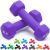 Portzon Neoprene Dumbbells – 1-15lb Set, Anti-Slip Hex