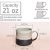 Bosmarlin Large Ceramic Coffee Mug: Elegant Grey Tea Cup
