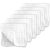 CottCare Baby Muslin Burp Cloths – 6 Pack, White, Cotton