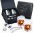 Hockey Whiskey Stones Gift Set with Glasses & Tongs