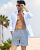 SILKWORLD Mens 5″ Inseam Swimming Trunks