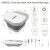 UNIFULL Collapsible Foot Spa Bath with Heat and Massage Rollers
